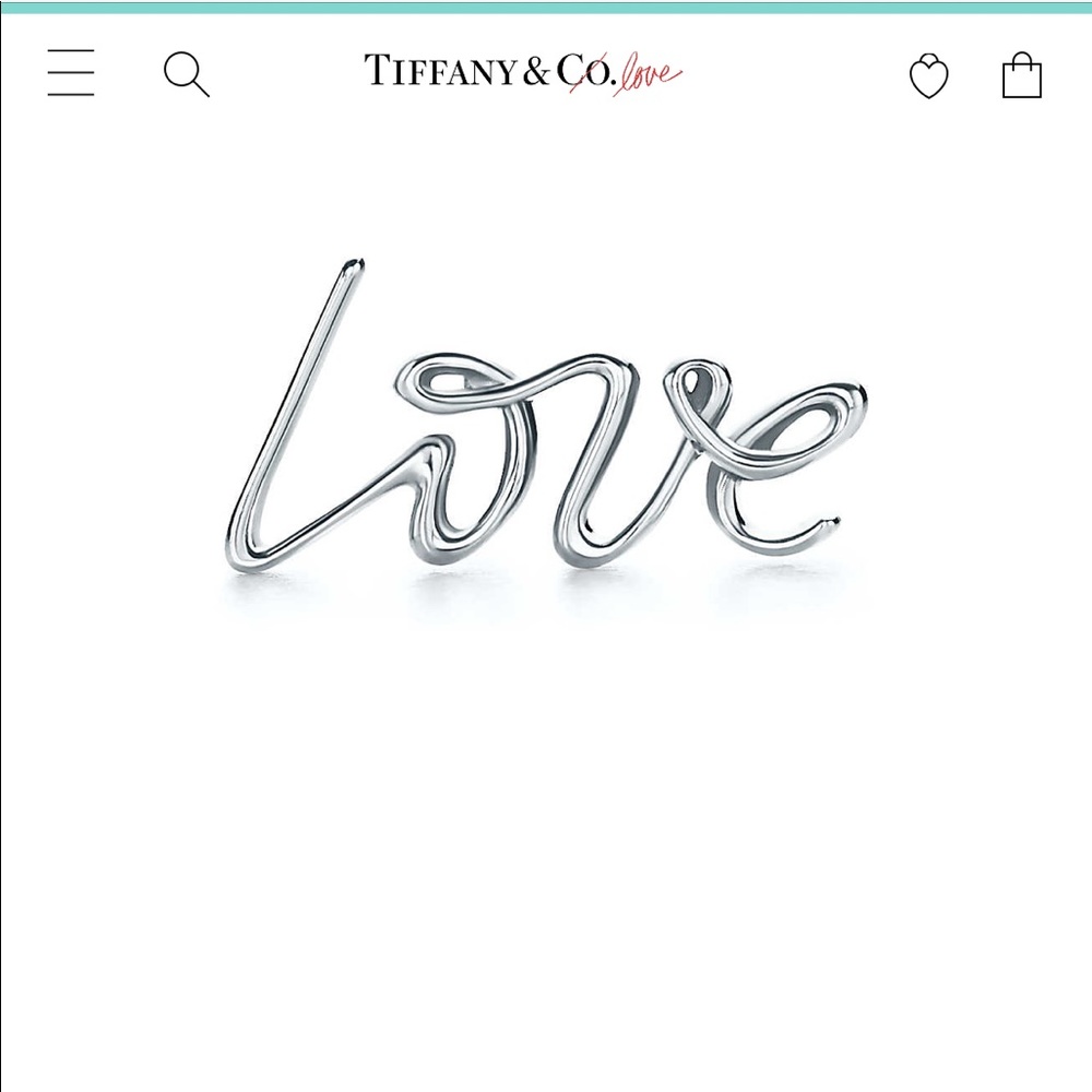 Tiffany and co Paloma Picasso single love earring